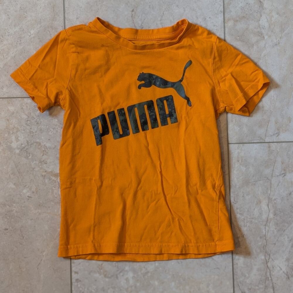 Kids puma orange T-shirt size 6 boys